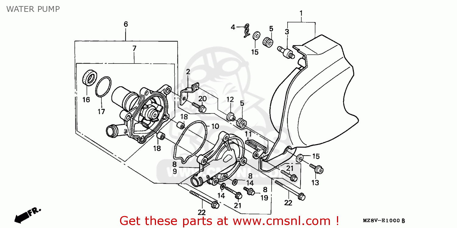 Honda VT600C SHADOW 1999 (X) AUSTRIA / MK WATER PUMP buy WATER PUMP