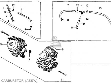 Honda VT600C SHADOW VLX 1994 (R) USA CALIFORNIA parts lists and schematics