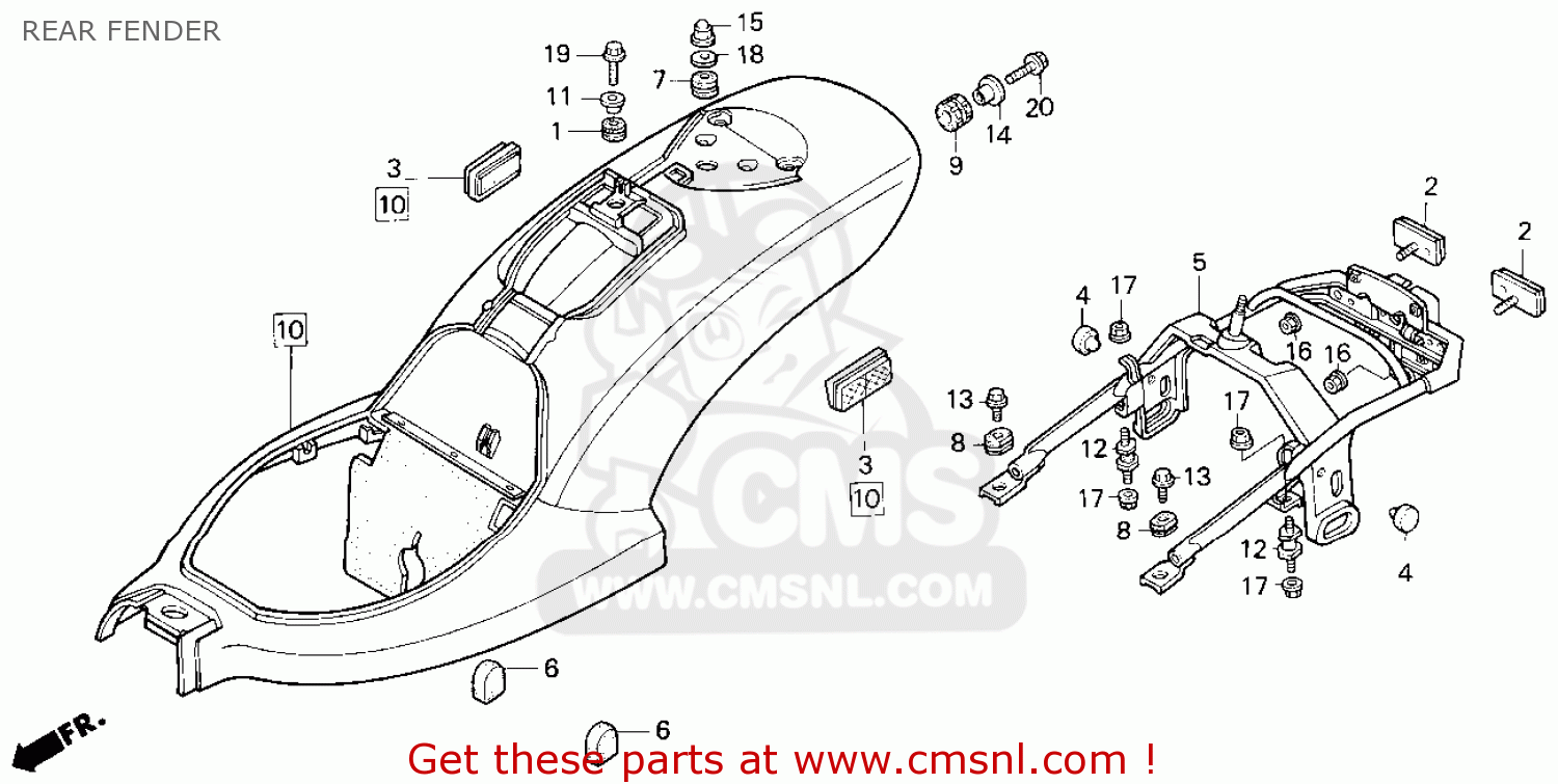 haynes m2313 repair manual for 1985 07 honda shadow vt1100 Array - honda vt600c shadow vlx 1995 s usa california rear fender buy rh ...