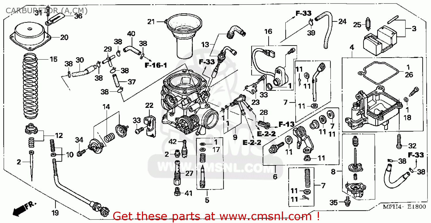 Honda VT600C SHADOW VLX 2006 (6) USA CARBURETOR (A,CM) - buy CARBURETOR ...