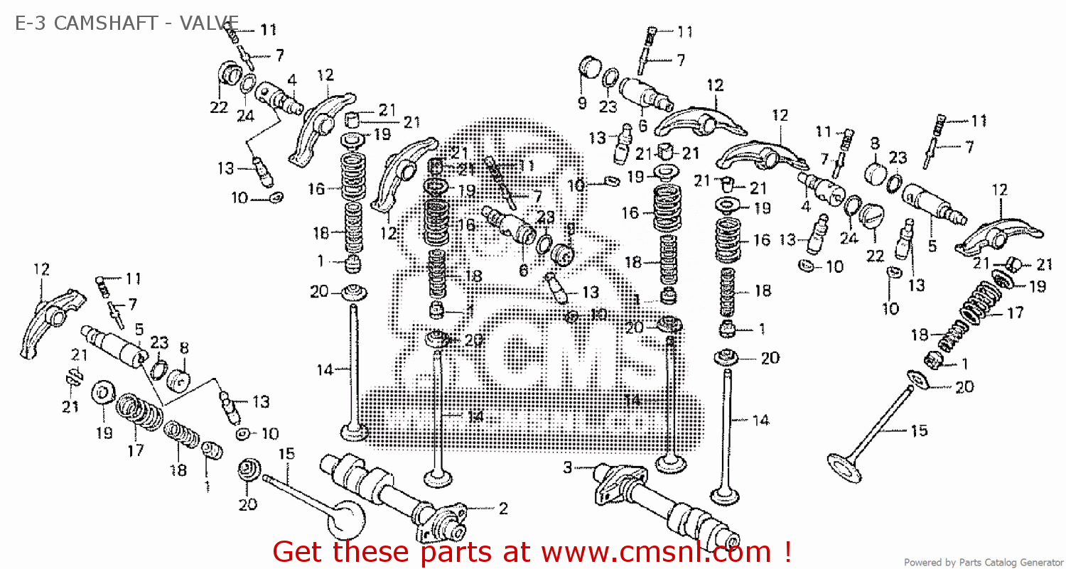 Honda VT750C SHADOW 1983 (D) E-3 CAMSHAFT - VALVE - Buy E-3 CAMSHAFT - Foto 9