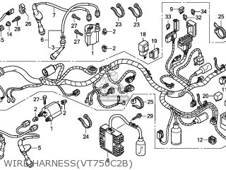 Honda VT750C2B 2011 (B) ENGLAND parts lists and schematics