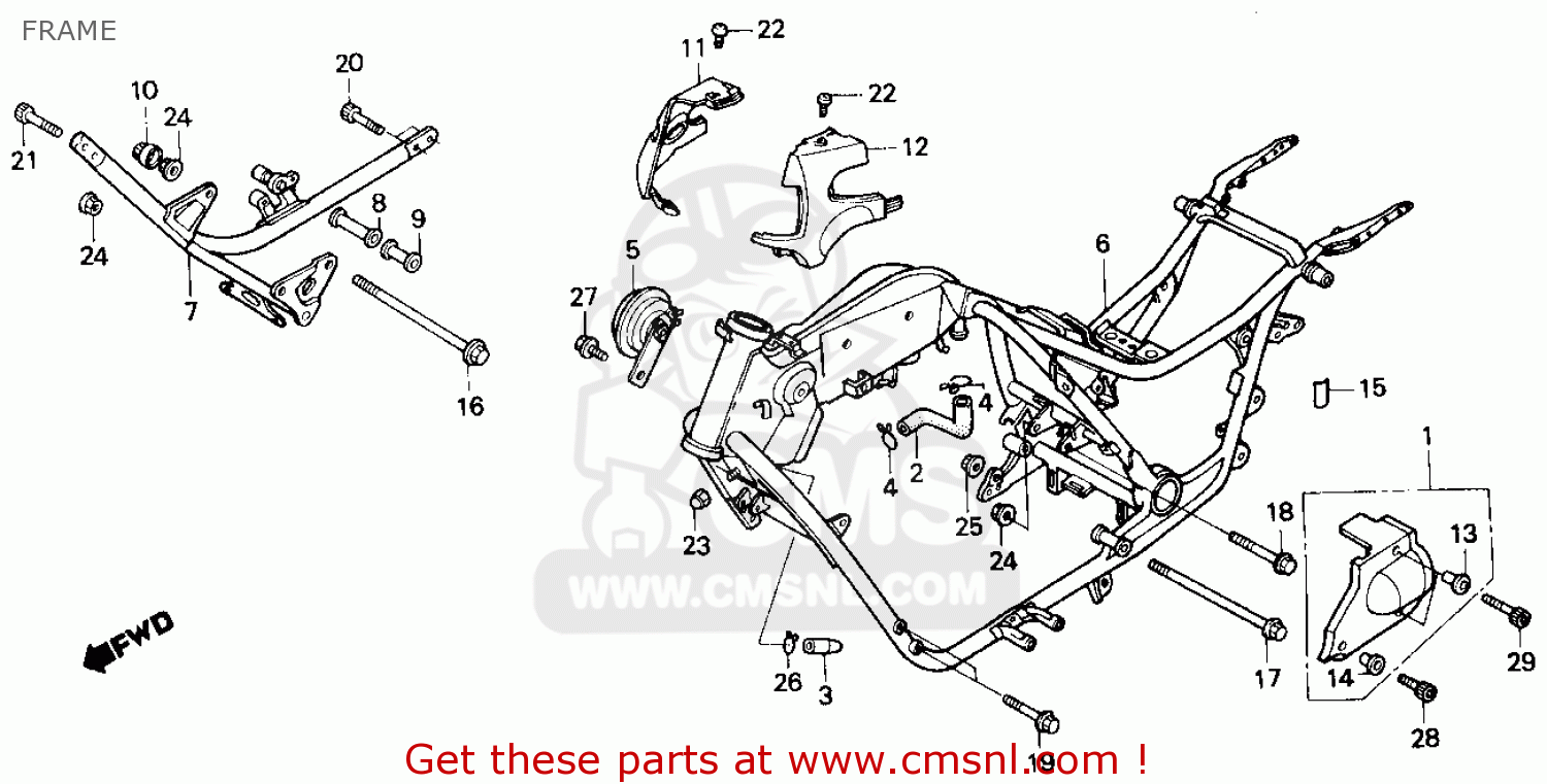 Honda Shadow Frame Dimensions