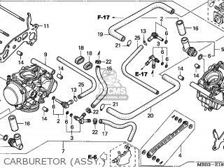 Honda VTR1000F FIRESTORM 1997 (V) ENGLAND パーツリストと回路図
