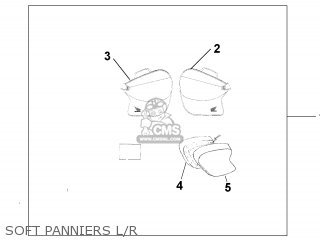SOFT PANNIERS L/R - VTR1000F FIRESTORM 1999 (X) ITALY