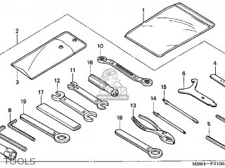 Honda VTR1000F SUPERHAWK 1998 (W) USA parts lists and schematics