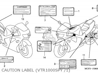 ホンダ　英語版　VTR1000SP-Y サービスマニュアル ホンダ 英語版 VTR1000SP-Y サービスマニュアル ホンダ 英語版
