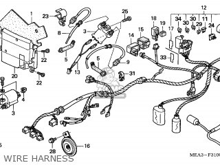 Honda VTX1300S 2006 (6) ENGLAND parts lists and schematics