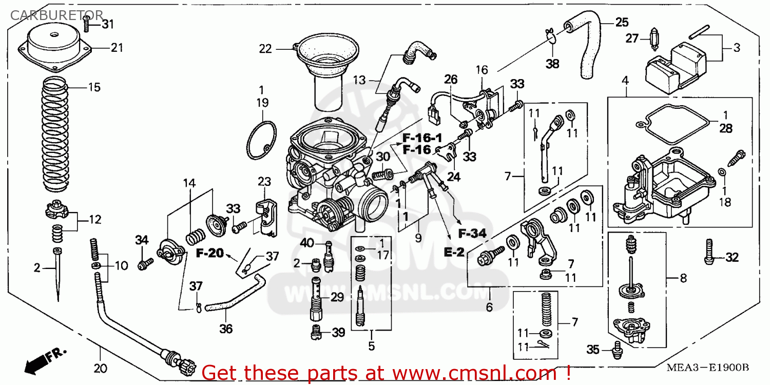 Honda VTX1300S 2006 (6) EUROPEAN DIRECT SALES CARBURETOR - buy ...