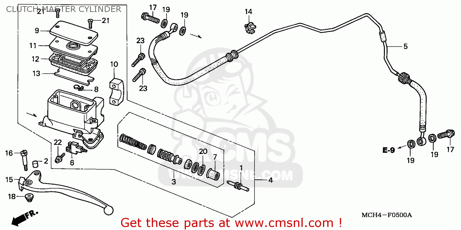 Honda VTX1800C 2003 (3) AUSTRALIA CLUTCH MASTER CYLINDER buy CLUTCH