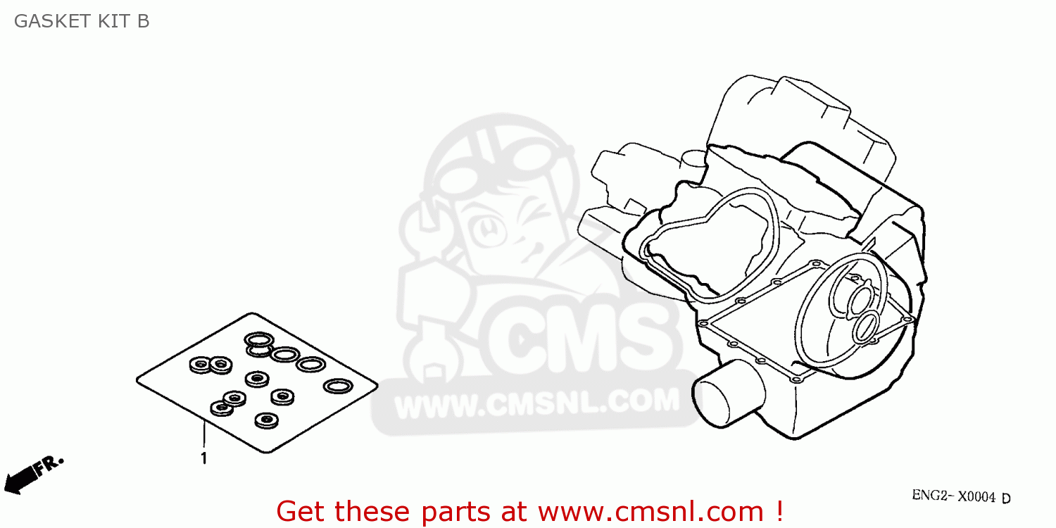 Honda VTX1800C 2003 (3) ENGLAND GASKET KIT B buy GASKET KIT B spares
