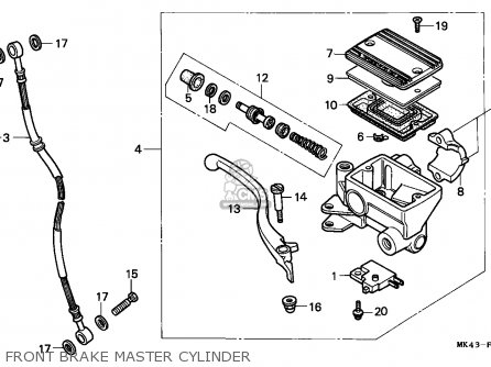 Honda XBR500の部品: CMSNLでスペアパーツをオンラインで注文