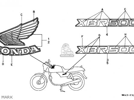 Honda XBR 500 1987 spare parts✔️ | PartsRepublik