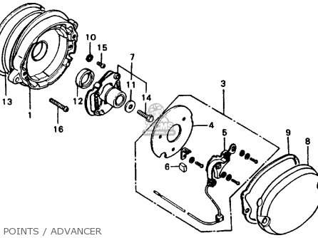 Honda XL100 1977 USA parts lists and schematics