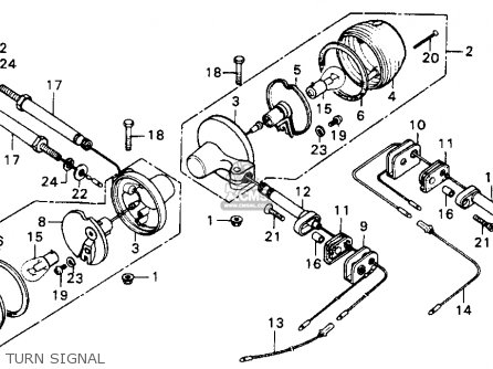 Honda XL100 1977 USA parts lists and schematics