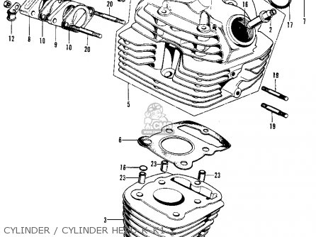 Honda Xl100 K1 1975 Usa parts list partsmanual partsfiche 1974 honda xl100 wiring diagram 