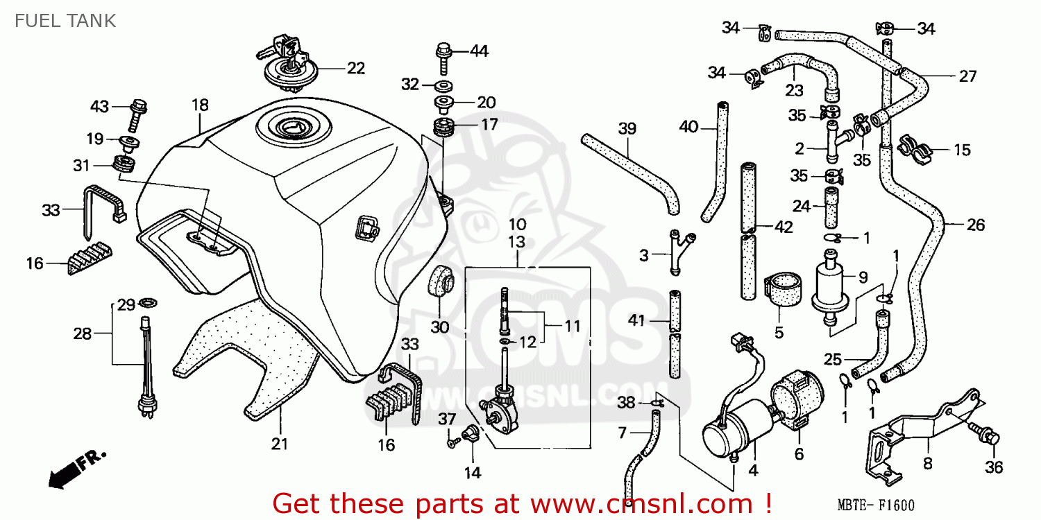 Honda XL1000V VARADERO 2001 (1) EUROPEAN DIRECT SALES FUEL TANK buy