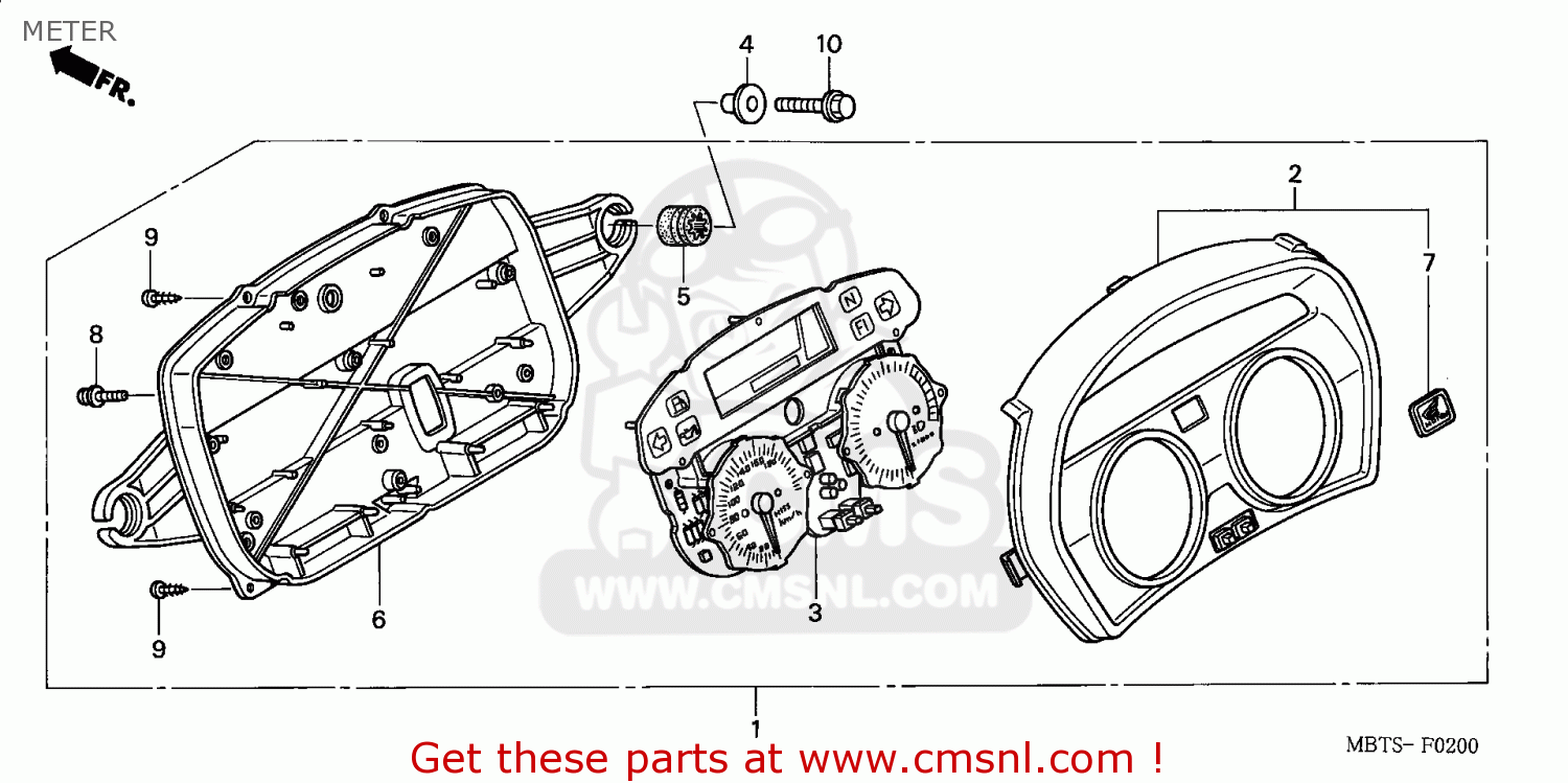 Honda XL1000V VARADERO 2003 (3) EUROPEAN DIRECT SALES METER - buy METER