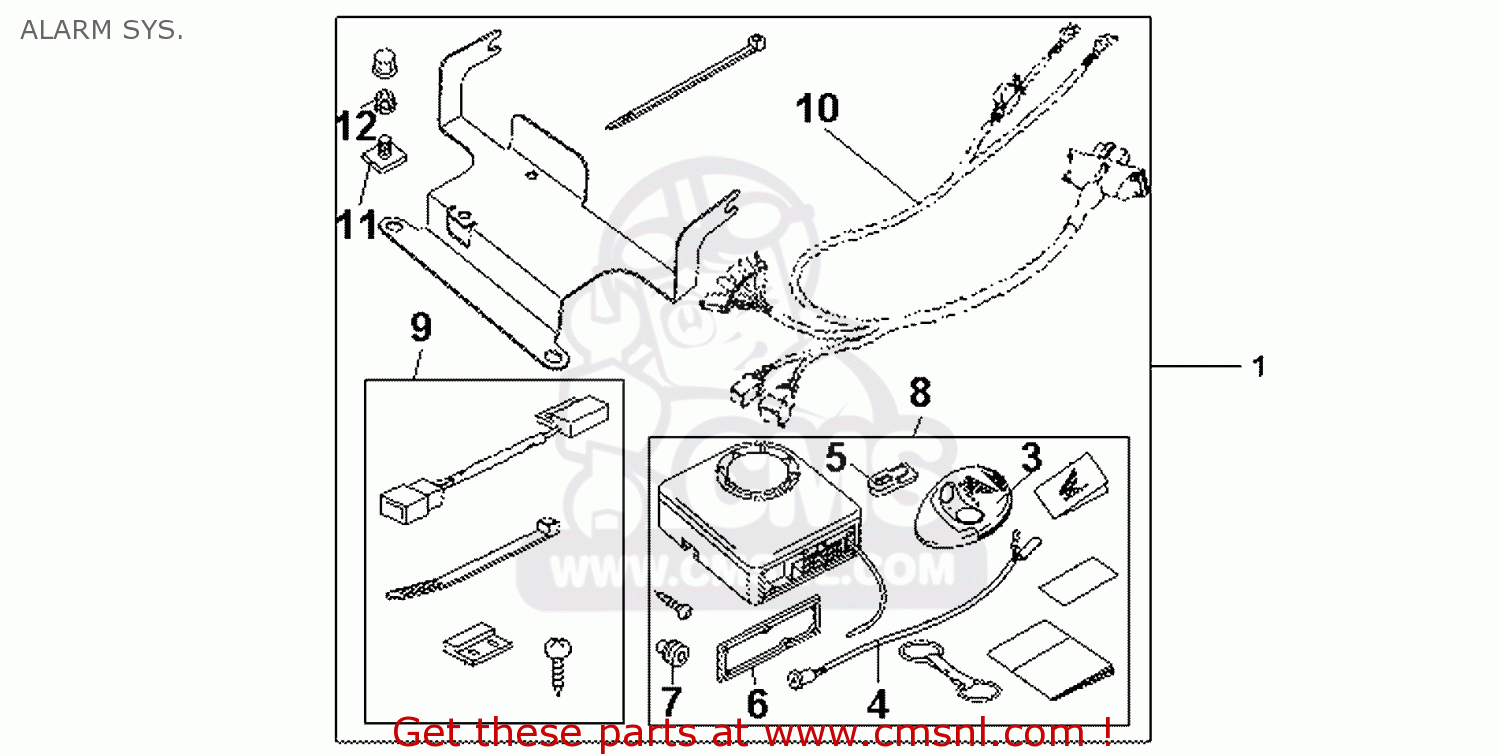 Honda XL1000V VARADERO 2007 (7) EUROPEAN DIRECT SALES ALARM SYS. - buy