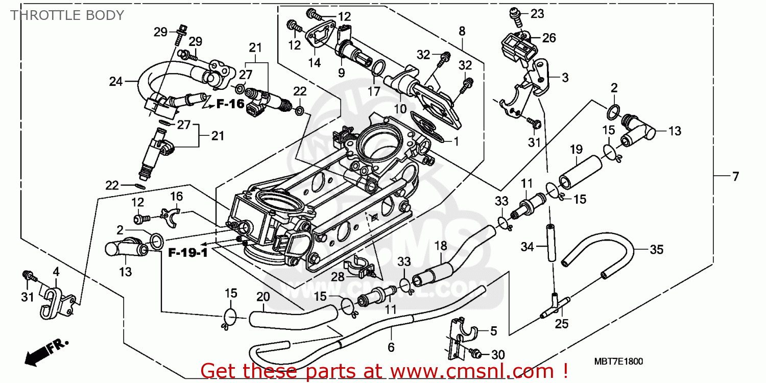 Honda XL1000VA VARADERO 2008 (8) ENGLAND / ABS MKH THROTTLE BODY - buy ...