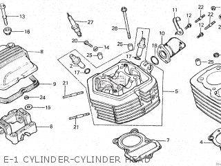 E-1 CYLINDER-CYLINDER HEAD - XL100S 1980 (A) CANADA