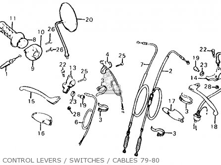 Honda XL100S 1980 (A) USA parts lists and schematics