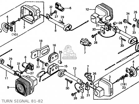 Honda XL125S 1981 (B) USA parts lists and schematics