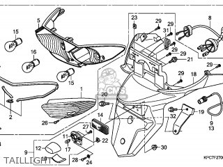 Honda XL125V VARADERO 2010 (A) EUROPEAN DIRECT SALES / TYPE 5 parts