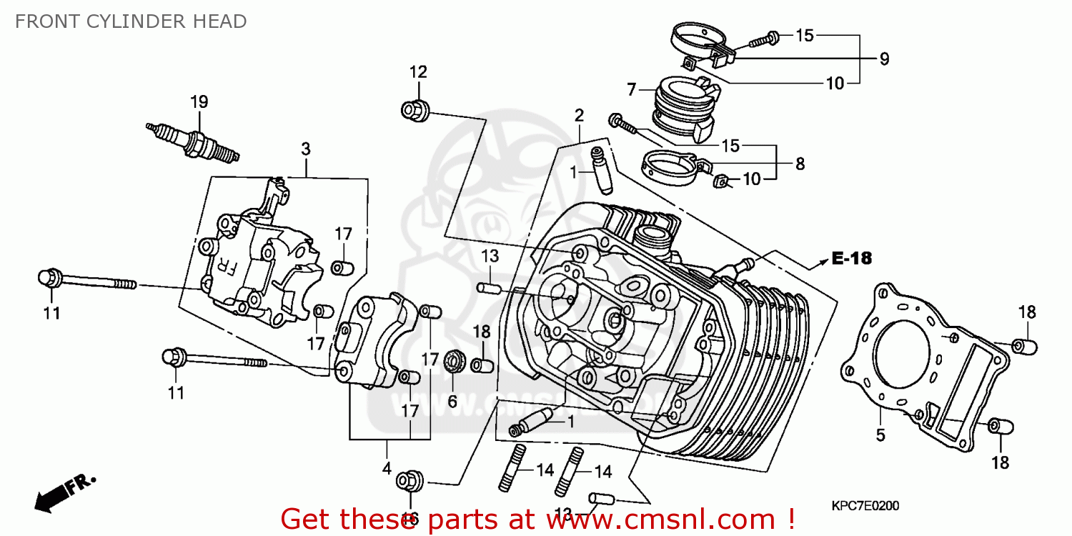 Honda Xl125v Varadero 11 B England Front Cylinder Head Buy Front Cylinder Head Spares Online