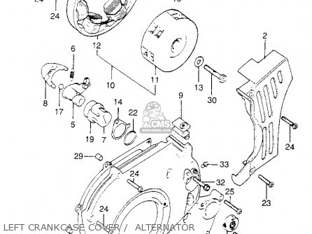 Honda XL175 K0 1973 USA parts lists and schematics