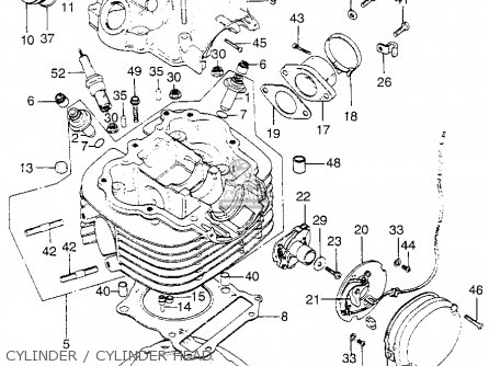 Honda XL175 K2 1975 USA parts lists and schematics