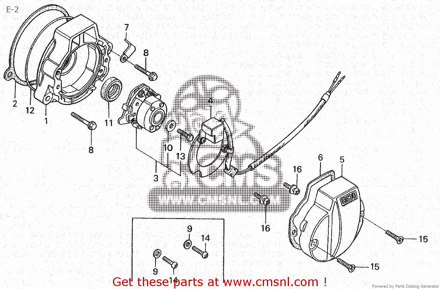 Honda XL185S 1980 (A) CANADA E2 buy E2 spares online