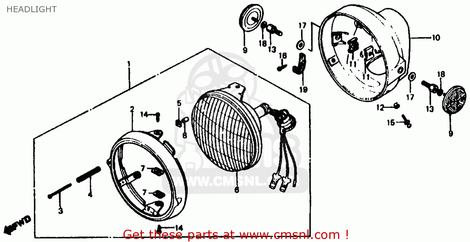 Honda XL185S 1980 (A) USA parts lists and schematics