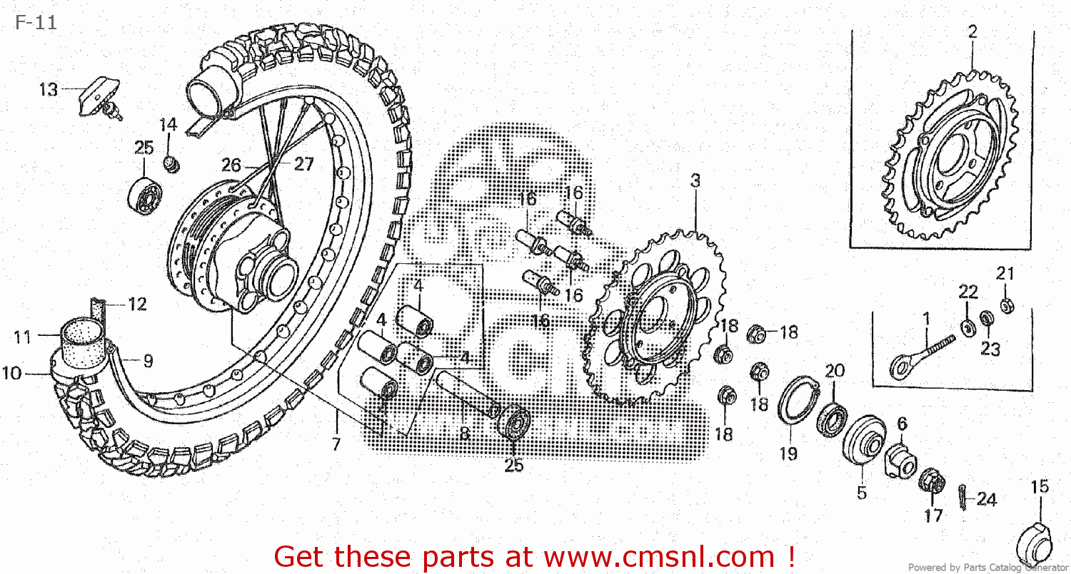 Honda XL185S 1981 (B) CANADA parts lists and schematics