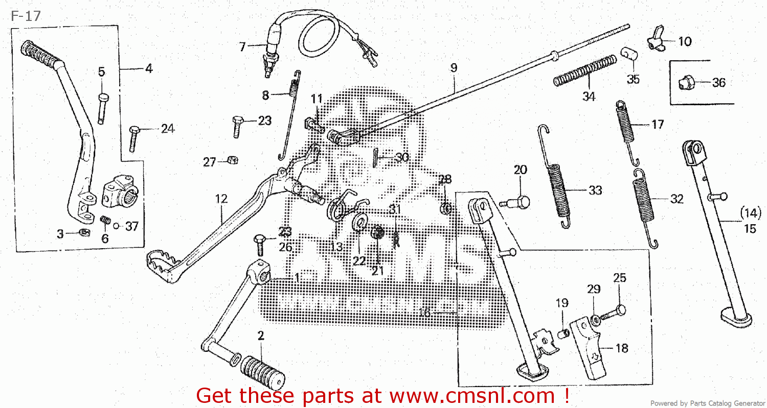 Honda XL185S 1981 (B) CANADA parts lists and schematics