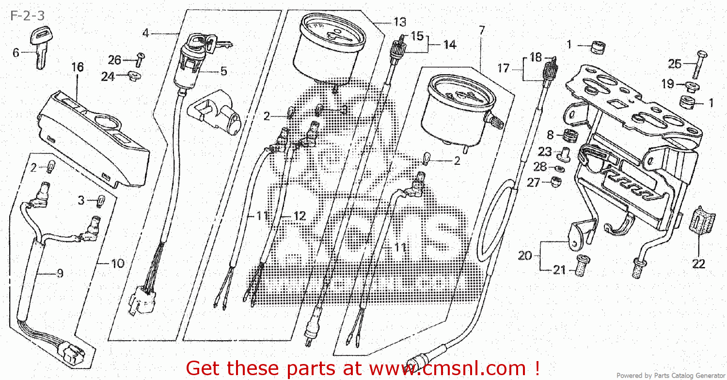 Honda XL185S 1981 (B) CANADA parts lists and schematics