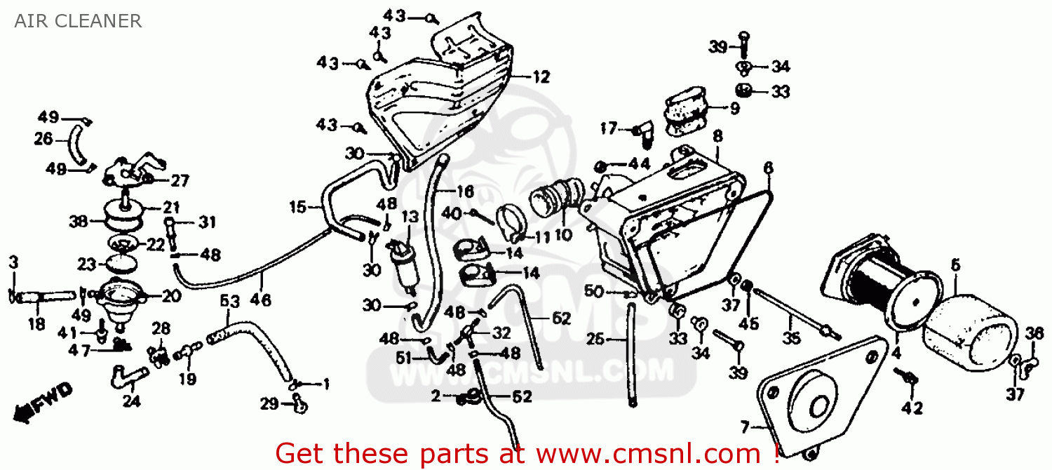 Honda Honda XL185S 1981 (B) USA parts lists and schematics
