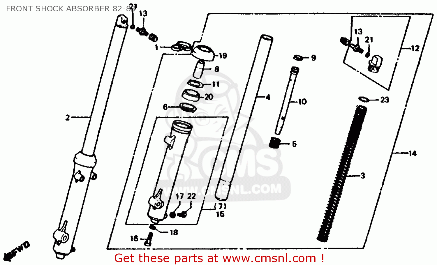 Honda XL185S 1982 (C) USA parts lists and schematics