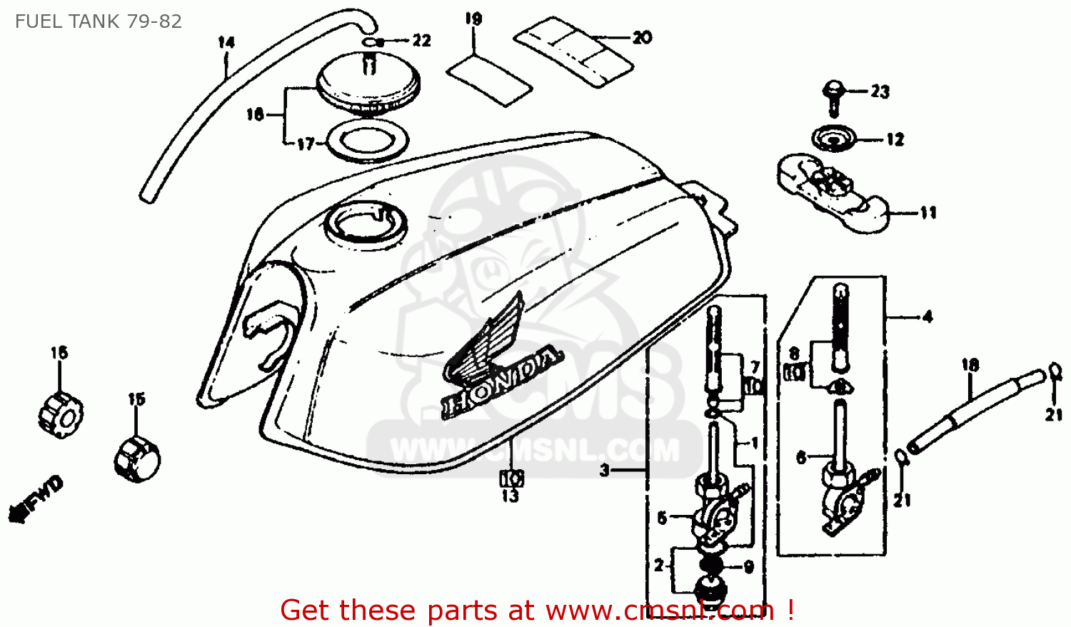 Honda XL185S 1982 (C) USA parts lists and schematics