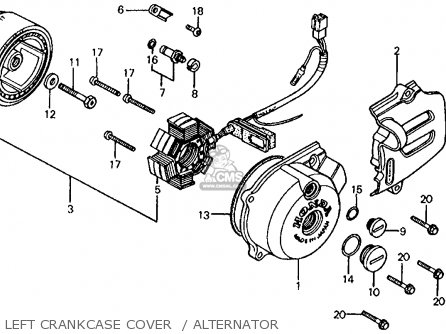 Honda XL200R 1983 (D) USA parts lists and schematics