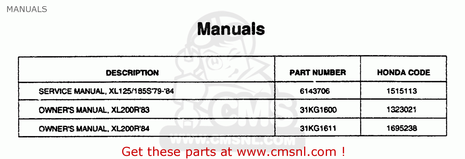 1984 honda xl200r for sale