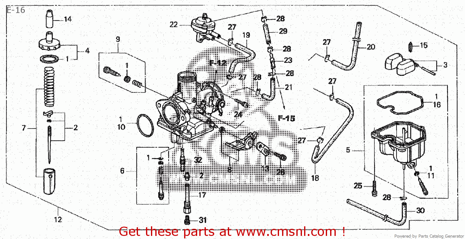 Honda XL230 2002 (2) JAPAN MC36-100 E-16 - buy E-16 spares online