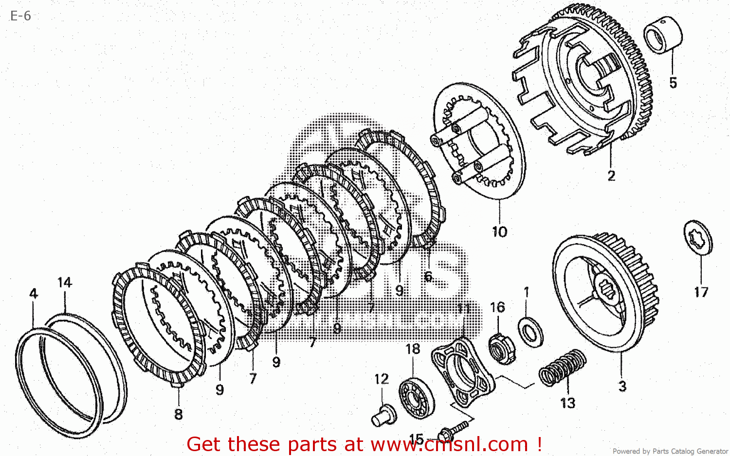 Honda XL230 2002 (2) JAPAN MC36-100 E-6 - buy E-6 spares online