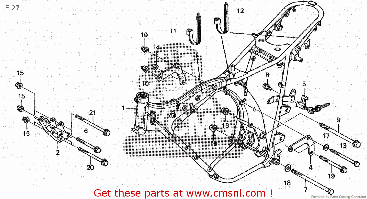 Honda XL230 2002 (2) JAPAN MC36-100 F-27 - buy F-27 spares online