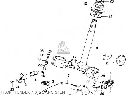 xl250 メンテナンス　パーツリスト Honda Honda XL250 MOTOSPORT K0 1975 USA パーツリストと回路図
