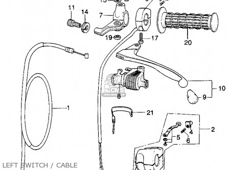 Honda XL250 MOTOSPORT K0 1975 USA パーツリストと回路図