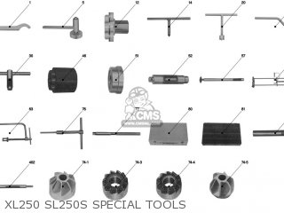 Honda XL250 SL250S SPECIAL TOOLS parts lists and schematics