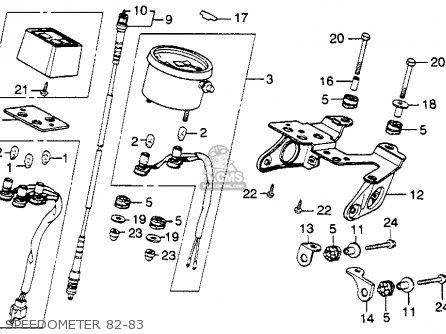 Honda XL250R 1982 (C) USA parts lists and schematics