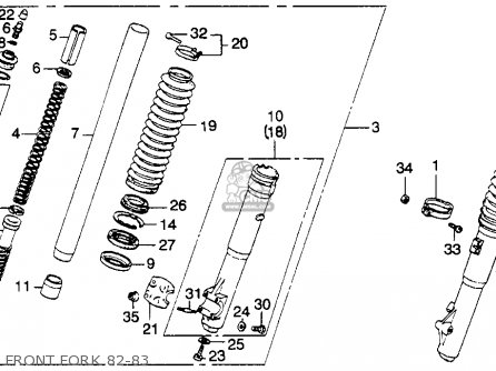 Honda XL250R 1983 (D) USA parts lists and schematics
