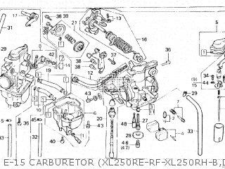 xl250 メンテナンス　パーツリスト Honda Honda XL250R 1984 (E) parts lists and schematics